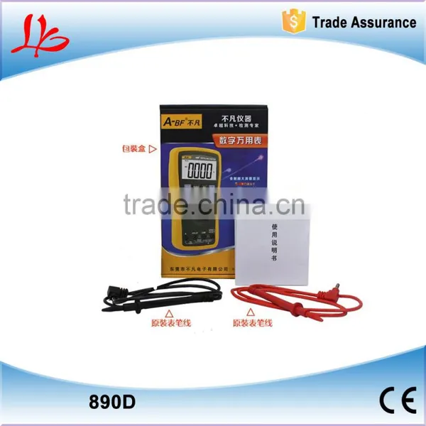 890D burning proof digital multimeter, can test capacitance meter with sharp probe