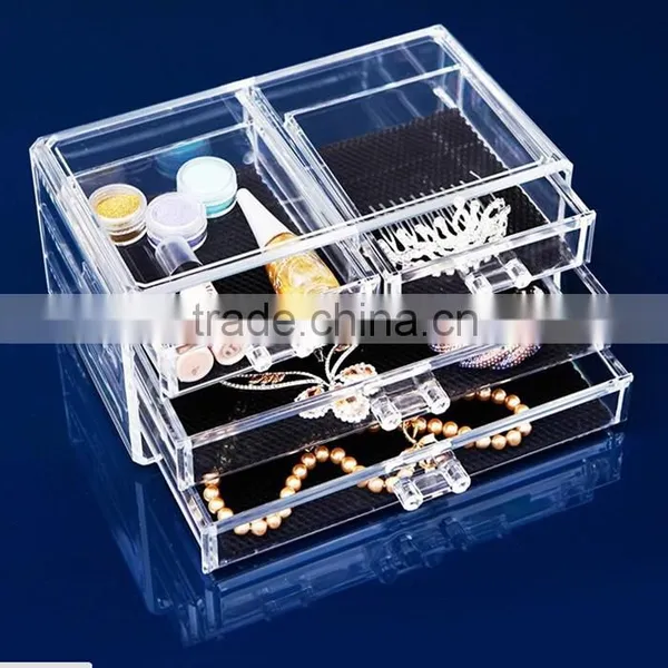 Transparent Drawer Type Makeup Display Box