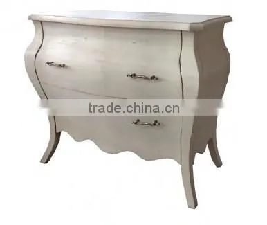 Wooden White Louis xv French Country Antique Reproduction Furniture