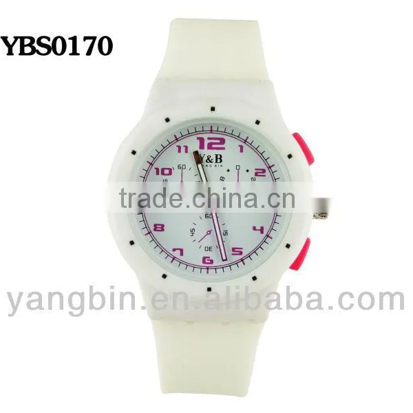 Hot Time Silicone Strap Fashion Custom Brand Unisex Watch Wholesale Products photo-4