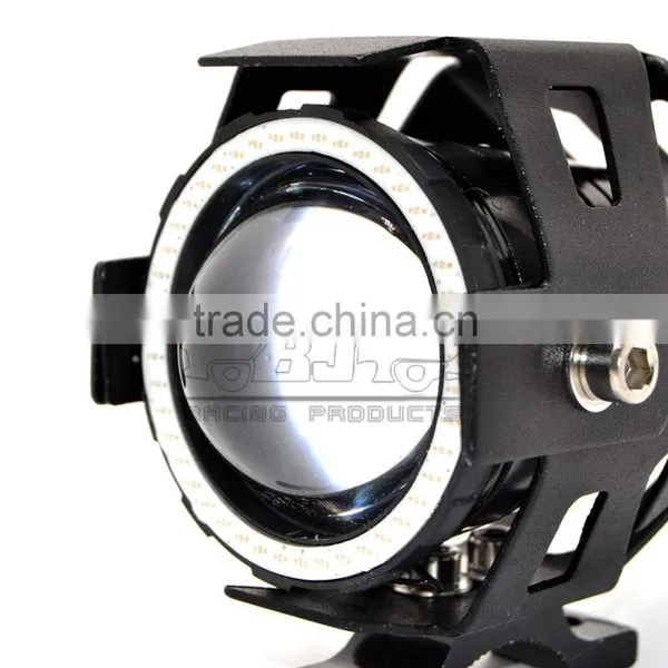 Waterproof Ultra Bright 12V 10W U7 Angel and Devl Eye LED Front Motorcycle Light Lamp Lighting photo-4