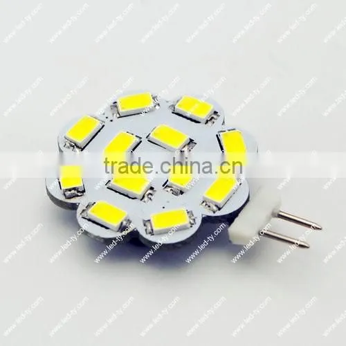 G4-12SMD5630 warm white led Light bulbs, high quality G4 car led light