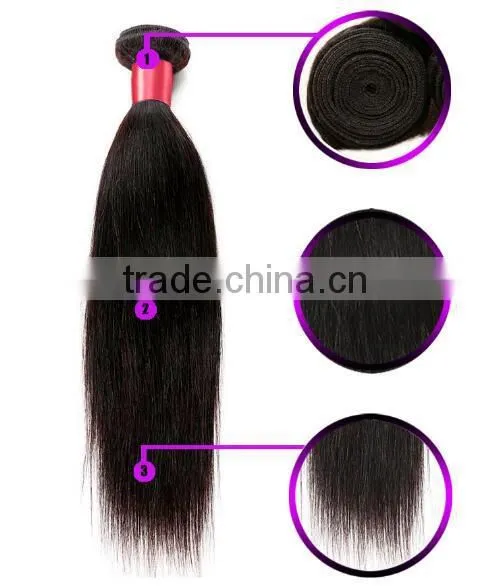 Brand New 7A Grade Unprocessed Straight Virgin Wig Virgin Brazilian Malaysian Hair Bundles Hair Extension Human Hair photo-5