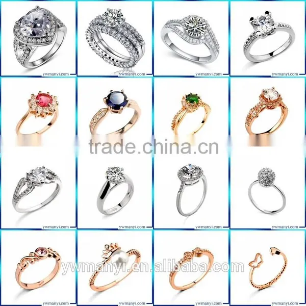2016 Fashion Colorful Silver Alloy Four G Unique Ring Silver Jewelry R0152 photo-6