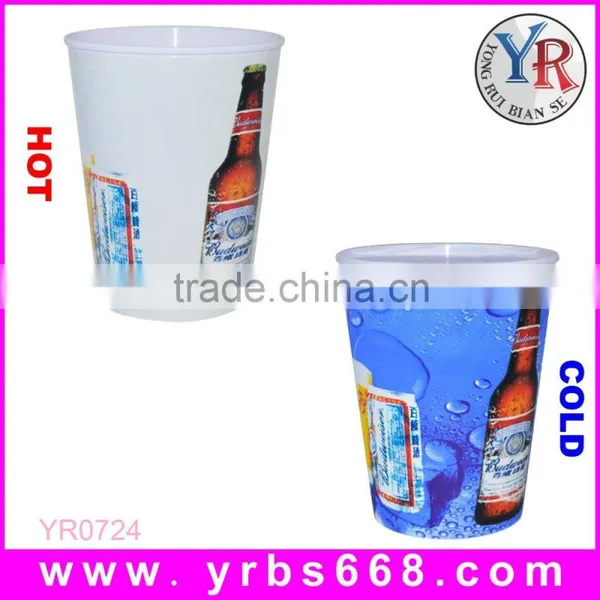 Plastic Cold Color Changing Beer Cup for Promotion photo-5