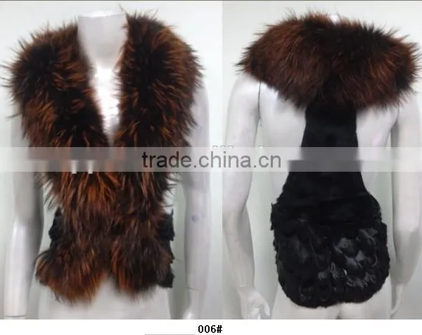 Ladies Faux Fur Coat Made in China