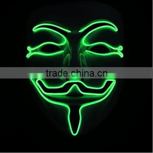 EL Mask / EL Wire Mask / Fashion Ligting up Mask for Party/ Halloween/christmas photo-3