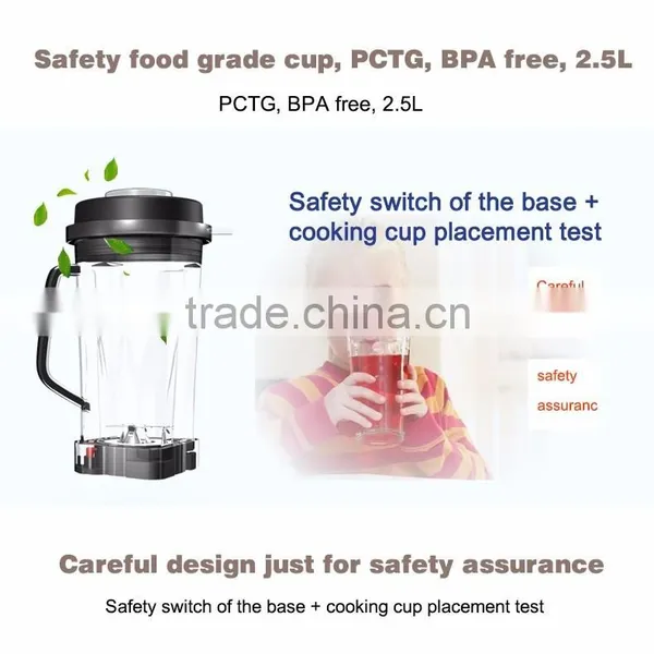 JEMER China Wholesale Laster Heavy Duty Commercial Blender With 2200w and High Quality photo-2