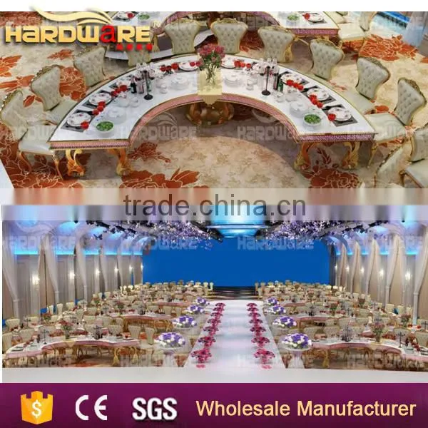 Half Round Shape With MDF Dining Table , Mdf Wedding Table photo-6