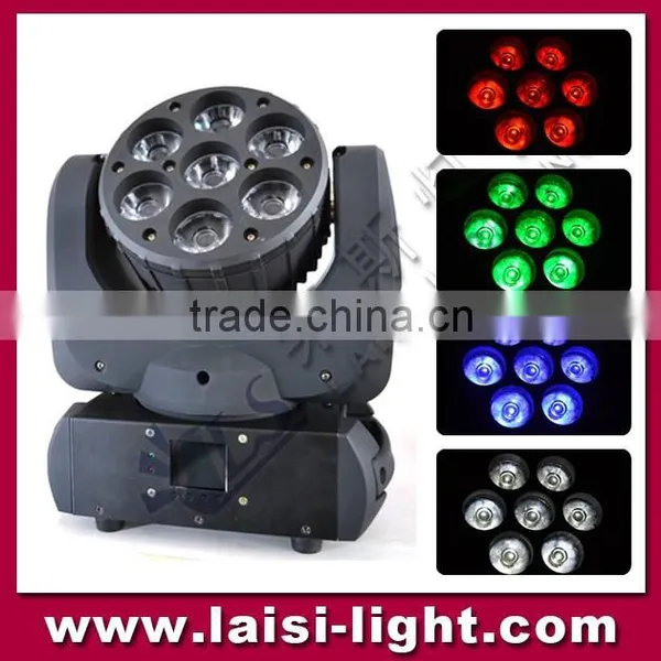 LS Led Beam Moving Head Light 7pcs 12W RGBW 4in1 Beam Led , 7*12W Led Moving Beam Light photo-2