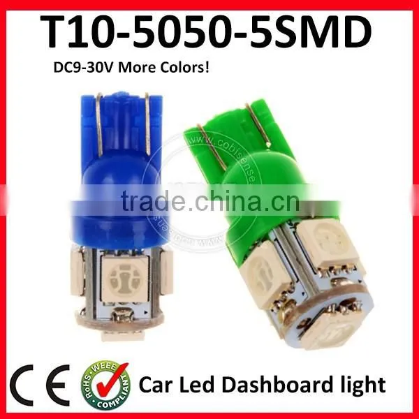 Hot T10 194 168 W5W 5050 5SMD T10 LED Light Indicator Light Bulb T10 Led Light Bulb Dimmable photo-2