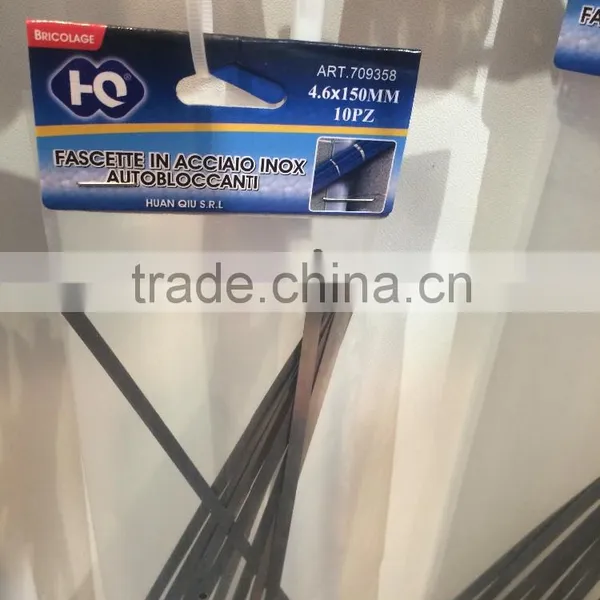 Supply 8*250mm Stainless Steel Cable Tie /Stainless Steel Band photo-6