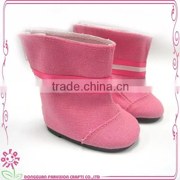 Little Girl Pink Like Doll Boot Shoes photo-5