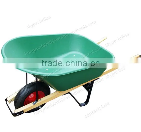HRF Plastic Tray Wooden Handle Wheelbarrow WH6600S photo-2