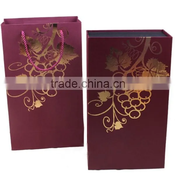 Elegant Cheap 2 Bottle Wine Box for Gift photo-5