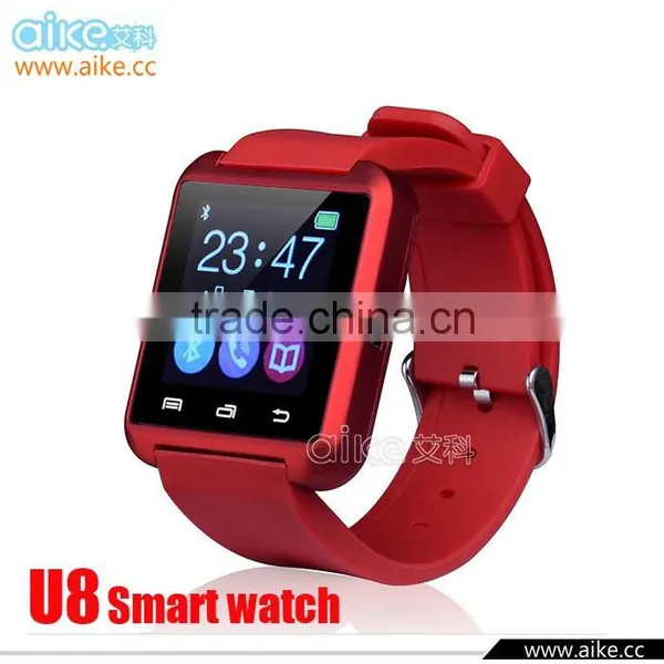 2016 New Bluetooth Smart Watch U8 WristWatch U8 Watch for IPhone 5S Samsung S4/Note 2/Note 3 Android Phone Smartphones Quality Choice