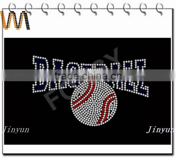 Wholesales and DIY Baseball Hot Fix Rhinestone Heat Transfer Design photo-2