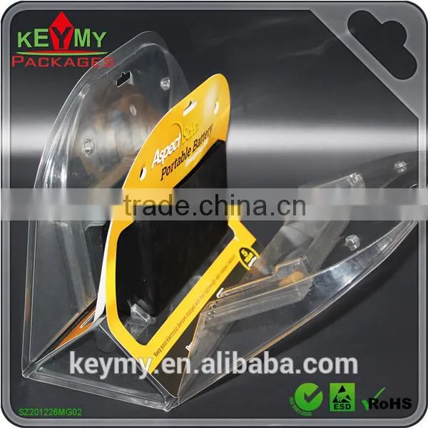 Custom Tri-folded Blister Packing With Paper Card, Transparent Tri- Folded Blister Clamshell photo-2