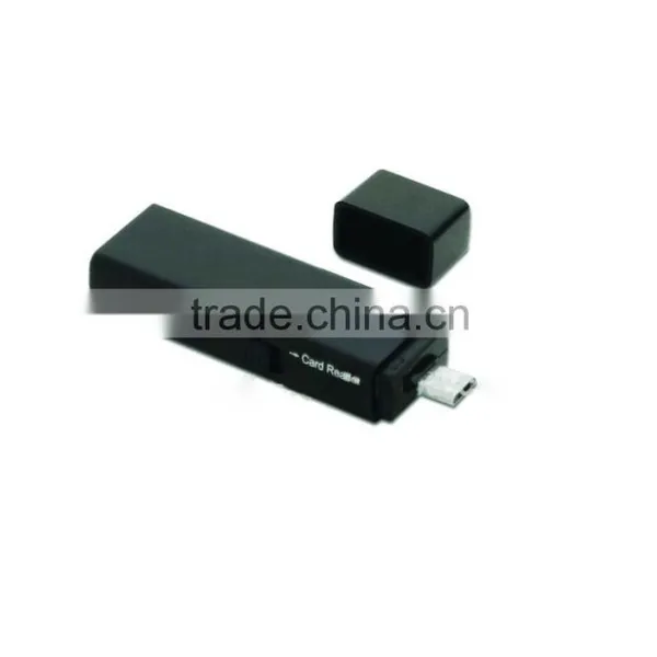 Micro SD/TF SD Micro USB OTG Smart Card Reader for Smartphone With Switch photo-2
