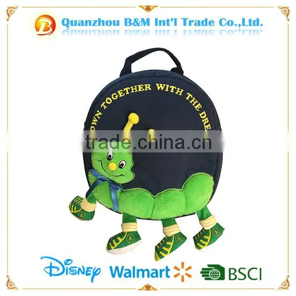 Cartoon Caterpillar Desgin Baby Plush Doll Backpack