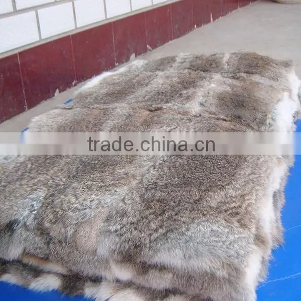 Natural Rabbit Plate / Fur Blanket Rabbit Fur Plate photo-5