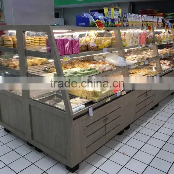 High Quality Single Side Melamine Supermarket Bread Shelf