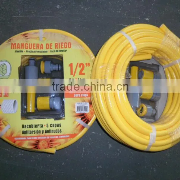 1/2" Polyester Fibre Reinforced 50 Metre PVC Garden Hose With Spray Nozzle Set photo-6