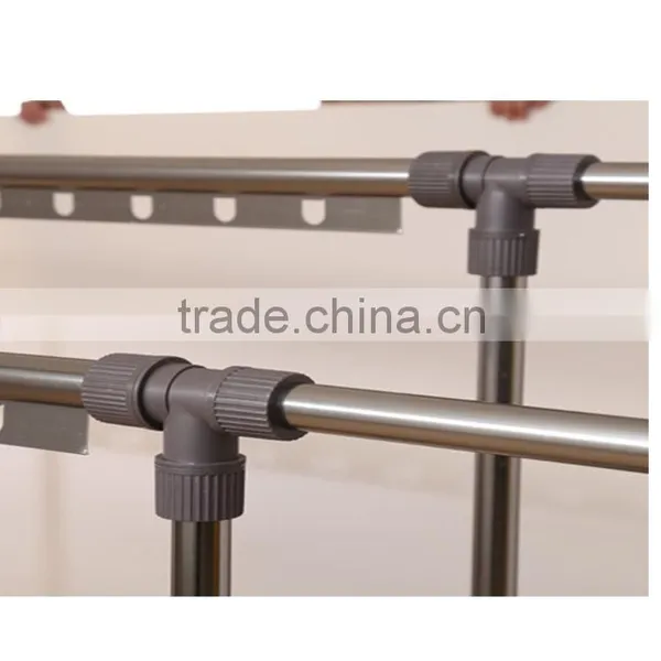 Double Poles Extension Indoor and Outdoor Clothes Drying Rack photo-5