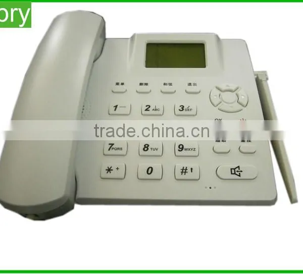 Popular Sim Card Gsm Fixed Wireless Desktop Phone / Dual Sim Phone From China