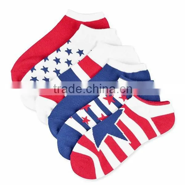 Terry Ankle American Flag Socks photo-5