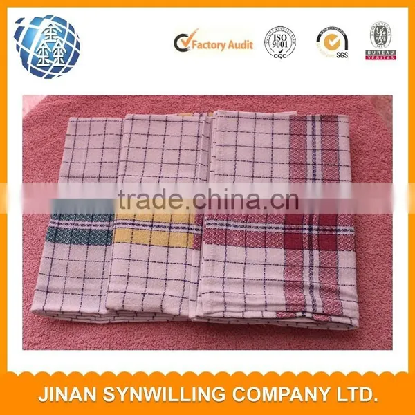 China Yarn Dyed Cotton Plain Tea Towels Decorative Kitchen Towel Set photo-4