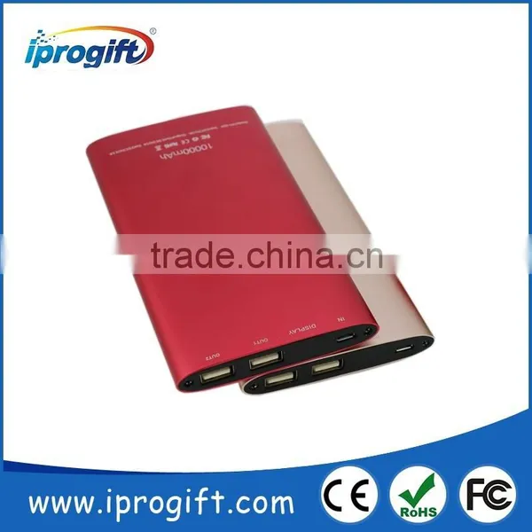 Free Sample Custom Logo Metal Mobile Emergency Battery Power Bank 10000mAh photo-2