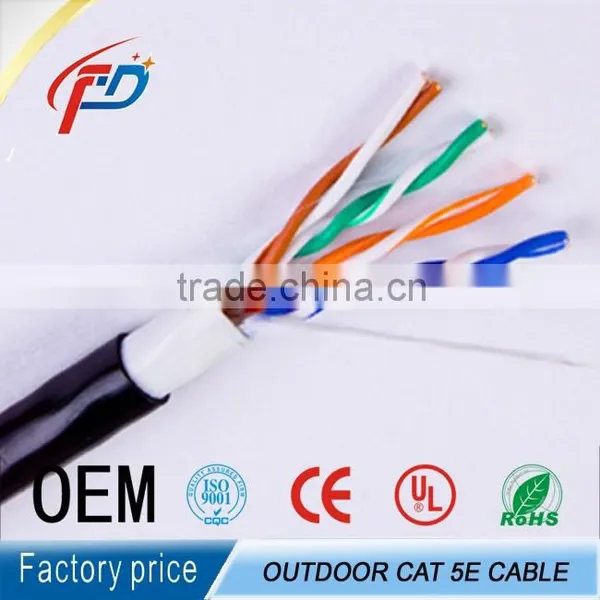 CCA+CCS Conductor Fluke Tested 4pairs Utp Cat5e Indoor /outdoor Networking Lan Cable photo-2
