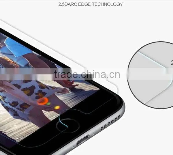 Bare Film With Packing Import Anti Scratch High Definitione Tempered Glass Screen Protector for Iphone 6 Plus