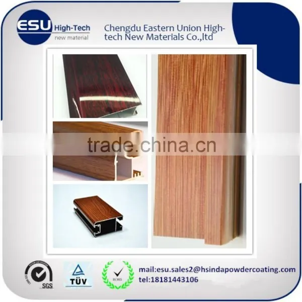 Wood Grain Effect Powder Coating for Metal Door and Window