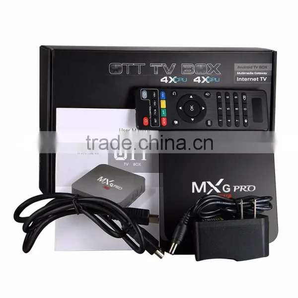 Kodi 16.0 Android Tv Box MxG Pro Amlogic S905 Android Tv Box MxG Pro 4K Selling Well All Over photo-6