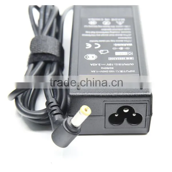 19V 3.42A 5.5x1.7MM Yellow Tip Laptop AC 110v to 240v Adapter photo-4