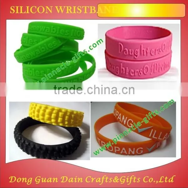 Logo Debossed or Embossed Promotion Silicon Wristband photo-5