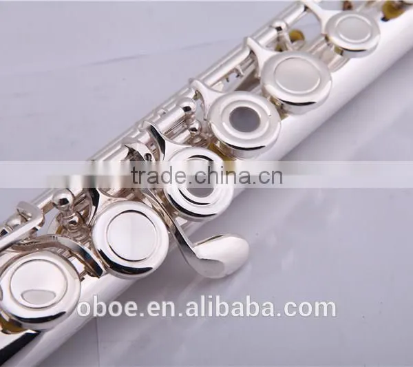Musical Instrument 17 Open Holes Silver Plated Flute With Split E Mechanism Offset-G Keys and B Foot photo-5