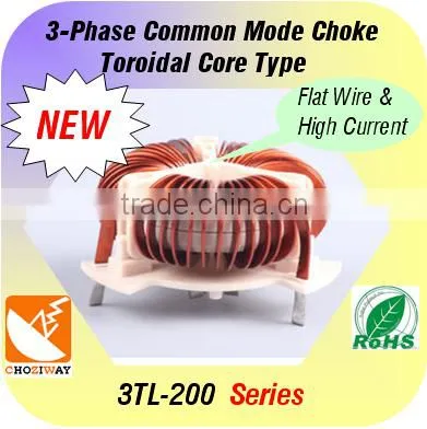 3-Phase Common Mode Choke/ Toroidal Type/ Line Filter