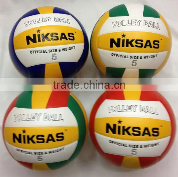 Official Size and Weight Laminated PU Volley Ball for Formal Games or Training