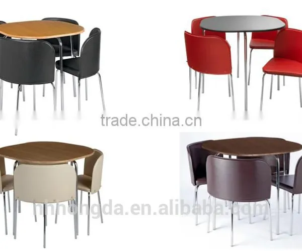 Hot Selling Iron Frame MDF Top Dining Table photo-3