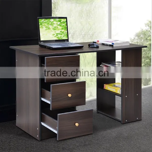 Modern Simple MFC Computer Desk With Drawers Cabinet