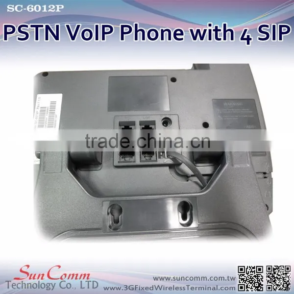 SC-6012P With 4 SIP Line Both VoIP and PSTN Networking PSTN IP Phone photo-4