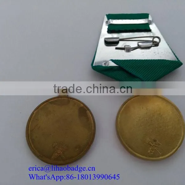 Personalized Russian Style Pressing Flat Iron Brass Diamante Rhinestone Military Russia Medals With Ribbon photo-6