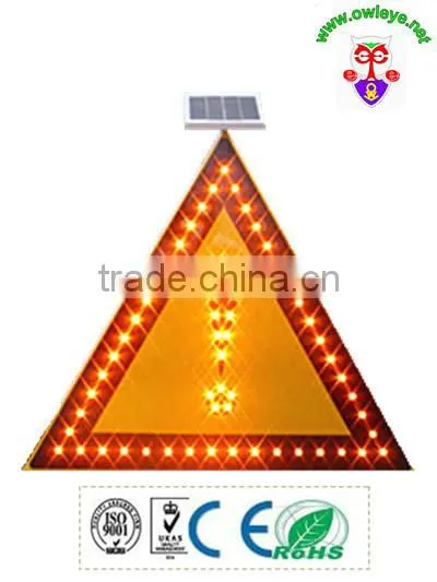 Solar Road Work Ahead Signage, Automatically Lighting Traffic Signs for Road Construction photo-4