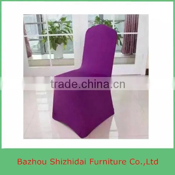 White Cheap Universal Spandex Lycra Stretch Elastic Chair Cover For Hotel Wedding Banquet Party photo-5