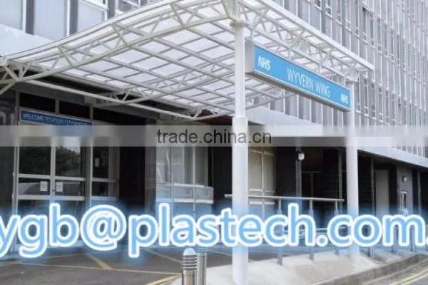 Canopy Material Retractable Roof Transparent Plastic Polycarbonate Sheet for Balcony Roof Cover Sun Roof for House photo-2