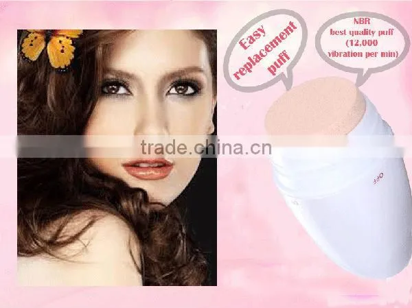 Mini Electric Vibrating Foundation Powder Puff Home Use Makeup Tool photo-4