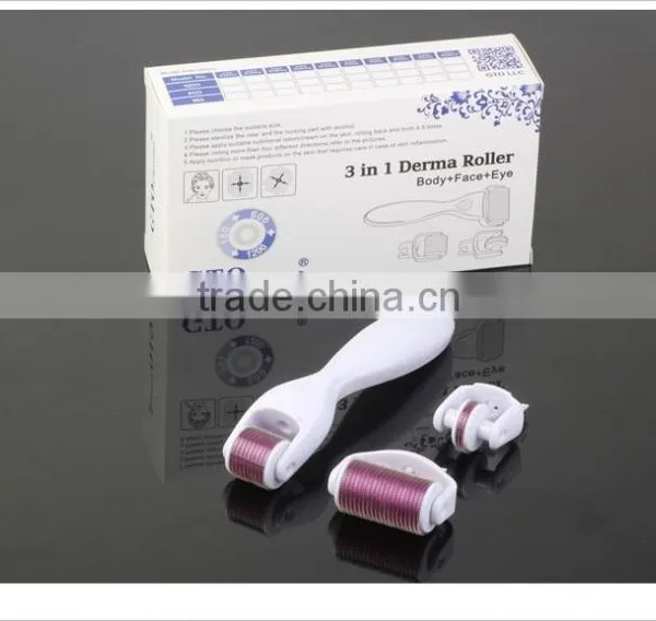 GTO 2015 Newest 180/600/1200 Pins 3 in 1 Derma Roller photo-3